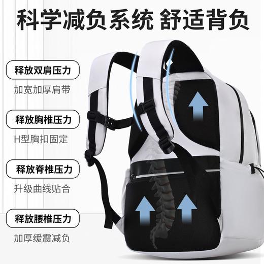 甄选 | 初中高中生男女生书包大容量背包男减负科学减负舒适背带 商品图3