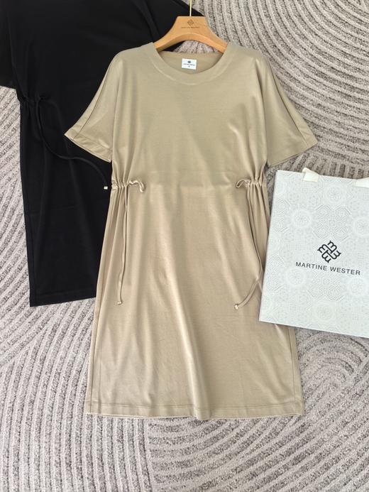 Martine Wester 女款 液态双面柔棉短袖连衣裙 11423132 商品图3