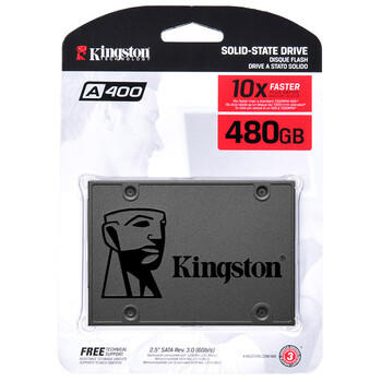金士顿（Kingston）480GB SSD固态硬盘 SATA3.0接口 A400系列 读速高达500MB/s 商品图3