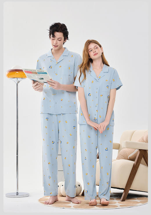 限时9折【棉莫开衫活性印染黄色小熊】A类 纤维紧密 0异味 无需化学加工合成 凉而不冰DKM915B-CC 商品图3