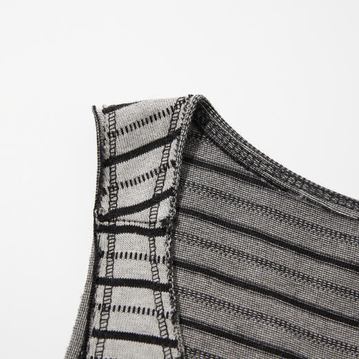 ROMI STUDIO“慵懒随性”复古条纹抽绳收腰无袖连衣裙 RWCRL84352 商品图3