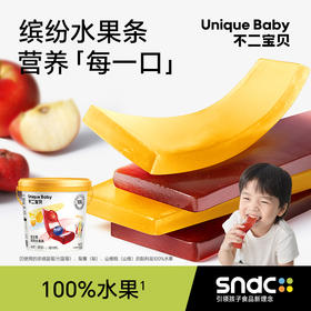 【不二宝贝】益生菌缤纷水果条(桶装)315g