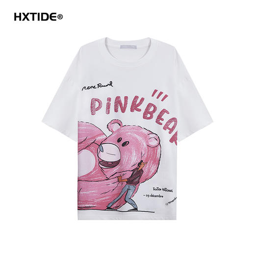 【断码清仓】HX 夏季圆领短袖T恤宽松C102520033102 商品图0