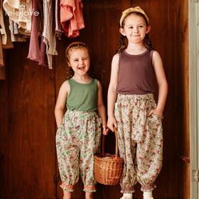 【云优选】LELEJOVE北欧风女小仙女满印碎花灯笼防蚊裤夏季轻薄透气5AU52377