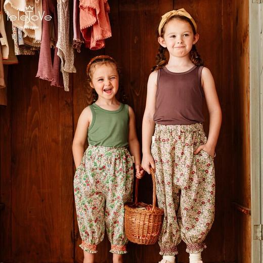 【云优选】LELEJOVE北欧风女小仙女满印碎花灯笼防蚊裤夏季轻薄透气5AU52377 商品图0