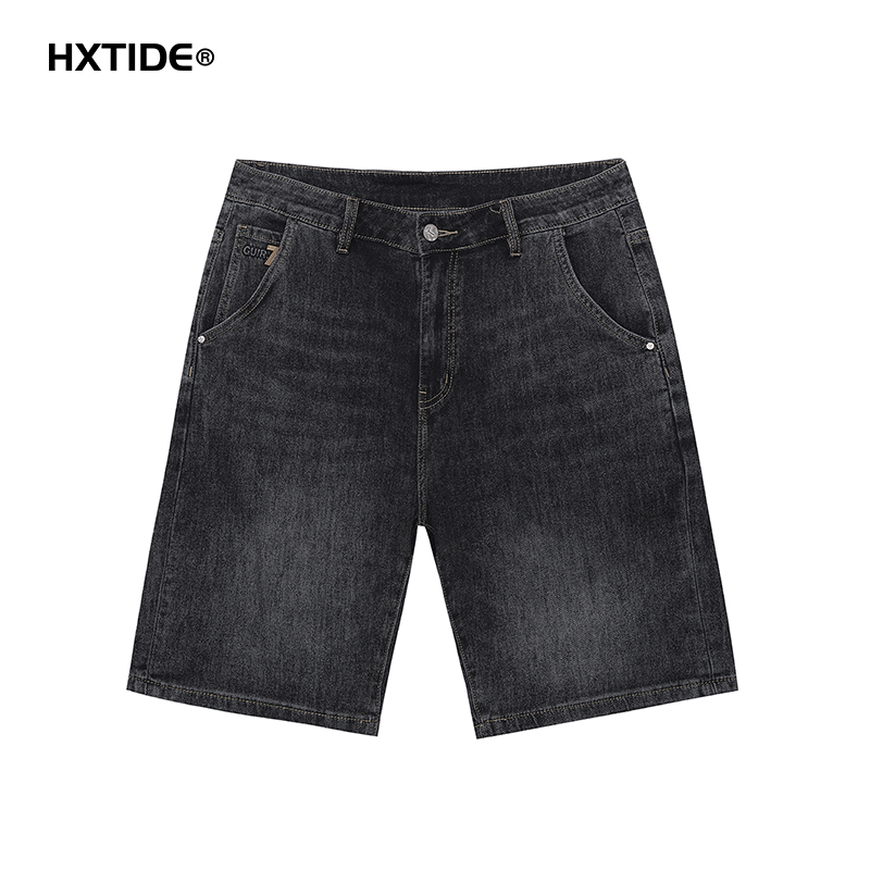 【新品上新】HX 夏季水洗牛仔五分裤合体S207522071101