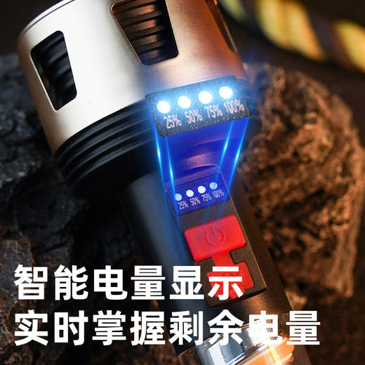 【新款led户外露营灯】野营寸户外防身专用 护眼柔光丝 电池便携手电筒户外灯 商品图3
