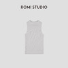ROMI STUDIO“Clean fit”高领卷边极简粗线针织无袖背心RWCSS41870 商品缩略图2