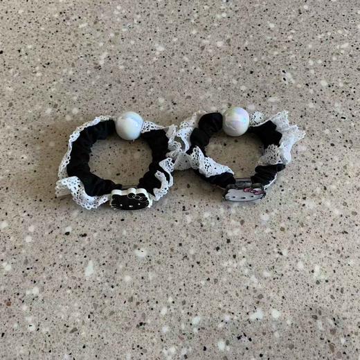 LINCHAOZHANG PLJ250006小香风蕾丝边小肠发圈 商品图2