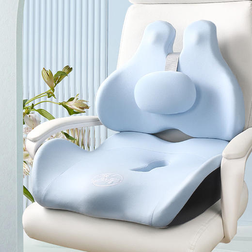 【护腰坐垫久坐不累办公室美臀垫】人体工学靠背垫久坐神器护腰坐姿椅 商品图5