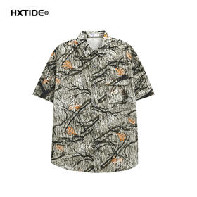 【新品上新】HX 夏季翻领短袖衬衫宽松S001520004101