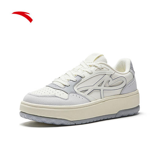 安踏晴风丨厚底低帮板鞋女2025夏季撞色小白运动鞋休闲鞋122538035 商品图5