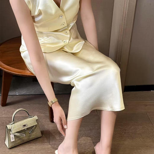 【部分现货】良木礼醋酸马甲套装（9072） 商品图1