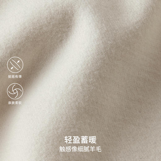 【轻薄绒锥形裤】simplepieces冬SPS休闲裤女新四面弹双褶奶奶裤 商品图4