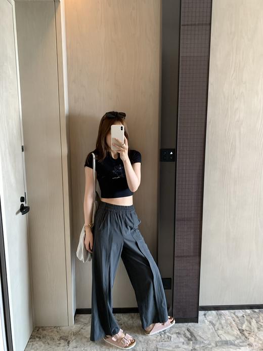 Lu🍋 Front-Pleat 系列 前侧压褶阔腿裤 商品图7