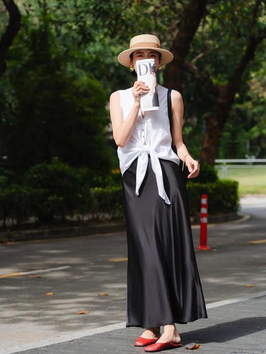 法式人鱼姬缎面鱼尾半身裙 ME2933 商品图3