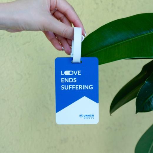 一份心意：“有爱无难”行李牌 商品图4