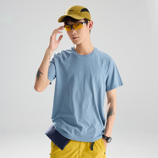 【特价！】LUCKY DEER/幸运鹿夏季情侣款提花宽松舒适T恤 商品图4