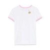 GCDS 女士字母徽标刺绣弹力棉质圆领短袖T恤 白色 B1MW2301JI9 10 商品缩略图1