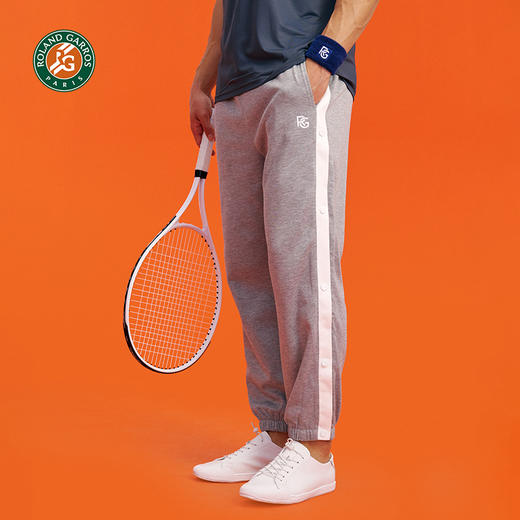 罗兰加洛斯法网排扣裤高街男夏季网球美式宽松裤子运动裤休闲裤 商品图1