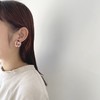 tamas 2色繁花串珠耳钉/耳夹 商品缩略图0