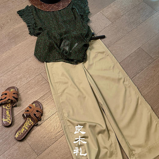 【预售7天】良木礼艾草休闲裤（腰带）（3136） 商品图4