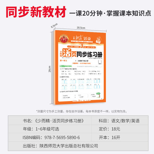 2025秋上册王朝霞活页同步练习册1-6年级语数英 商品图4