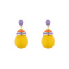 订购6周到｜Eshvi-MINI STRIPED DROP-芒果色 条纹 吊坠 耳环［英国设计师］ 商品缩略图1