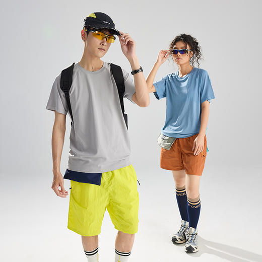 【特价！】LUCKY DEER/幸运鹿夏季情侣款提花宽松舒适T恤 商品图1