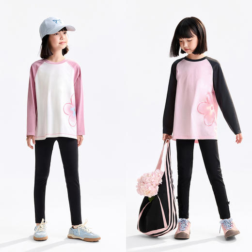 女童圆领长袖针织衫秋季新款安奈儿童装EG531518 商品图3