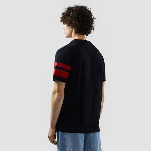 GCDS 男士字母徽标刺绣棉质圆领短袖T恤 黑色 B1XM2315JI9 99 商品图2