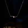 雀说真空电镀18K金保色项链平衡木套链锁骨链轻奢小众设计高级感颈链AL 商品缩略图2