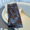 雀说醋酸a字半身裙女新款缎面垂感夏日绝美碎花气质包臀裙子AL5086 商品缩略图0