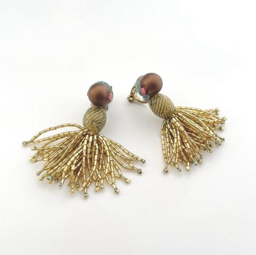 tamas 流苏耳钉/耳夹 商品图2