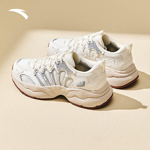 安踏陨石丨林孝埈同款复古老爹鞋女鞋厚底休闲鞋软底运动鞋122538851 商品图2