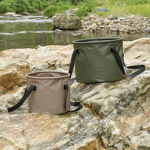 【万纳户外露营折叠水桶】多功能大容量便携钓鱼桶 收纳伸缩车载储水桶  商品图1