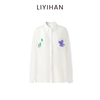 LIYIHAN清月鹊 2025夏季通勤宽松桑蚕丝长袖衬衫印花外套高级感 商品缩略图0