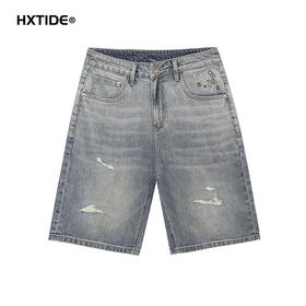 【新品上新】HX 夏季水洗牛仔五分裤微宽松手感柔软S207522059101