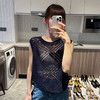 【部分现货】良木礼亚麻镂空背心（8385） 商品缩略图3