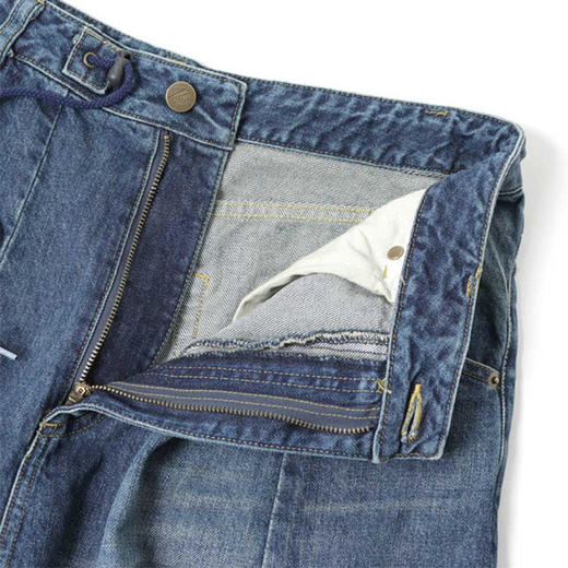 Needles H.D. Buggy Pant 12OZ水洗做旧男女款牛仔直筒阔腿裤 商品图1