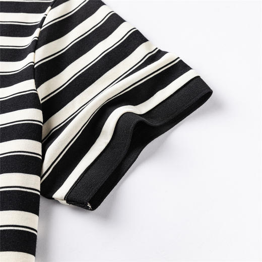 【7A抗菌】罗蒙男士Polo衫夏季经典条纹海魂衫薄款休闲男短袖T恤 商品图8