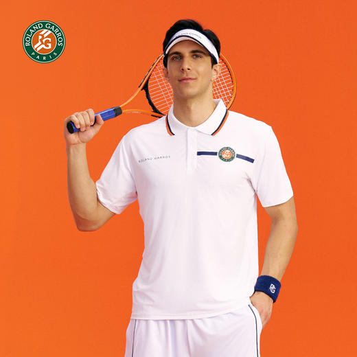 罗兰加洛斯速干polo衫短袖男网球运动夏季新款透气冰丝训练上衣 商品图2