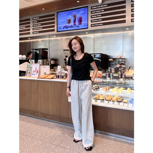 2506404    亚麻 棉 直筒休闲裤 商品图7