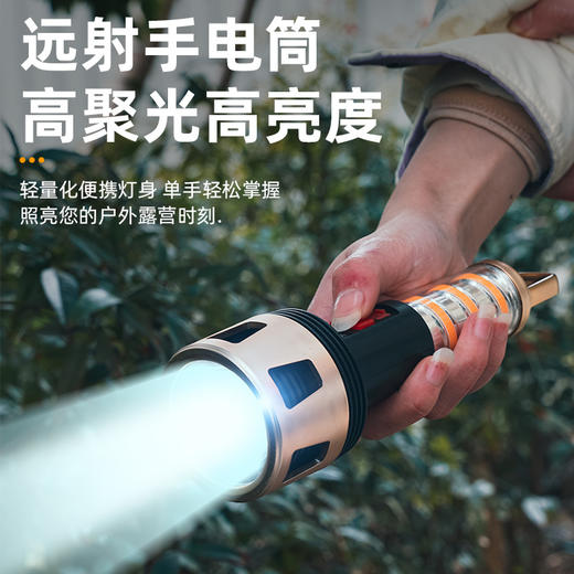 【新款led户外露营灯】野营寸户外防身专用 护眼柔光丝 电池便携手电筒户外灯 商品图2