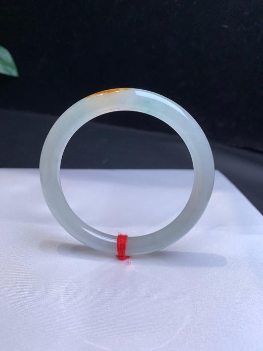 620251，53 冰底黄加绿细圆条，冰冰透透  有特色 商品图0