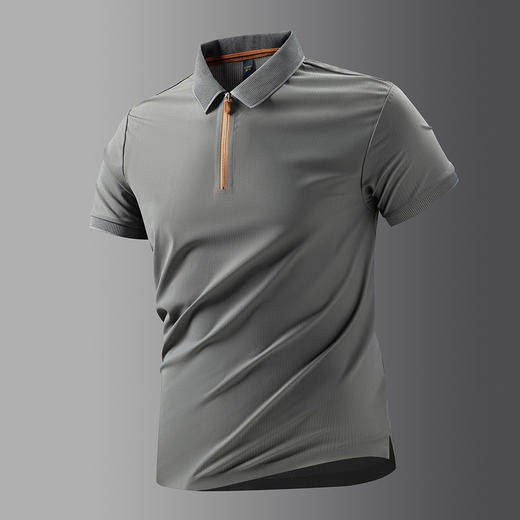 【凉感抗菌抗皱】罗蒙男士夏季休闲商务polo衫男短袖t恤男士t恤短袖 商品图4