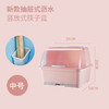 【带盖防尘，快速沥水】抽水碗柜厨房沥水碗架 带盖碗筷餐具收纳盒 塑料碗碟架置物架收纳箱-QQ 商品缩略图2