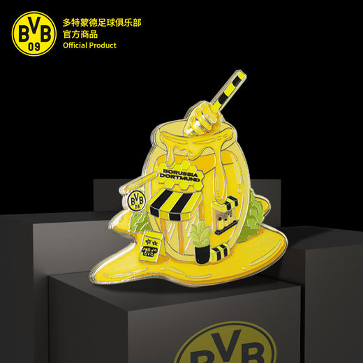 【官方正版】多特蒙德足球俱乐部 | 蜂蜜屋冰箱贴黄色锌合金材质周边 商品图1