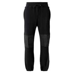 GCDS 男士棉质字母徽标休闲运动裤 黑色 B1XM3003JI1 99