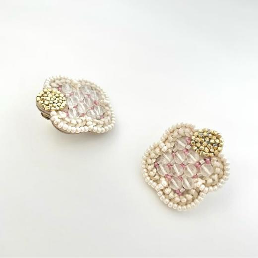 tamas 2色繁花耳钉/耳夹 商品图6